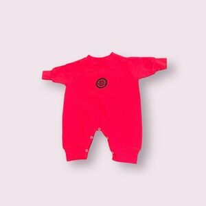 Baby USMC Captain Chaos Rabbit Skins Red Sweatshirt One Piece Size 6 Months